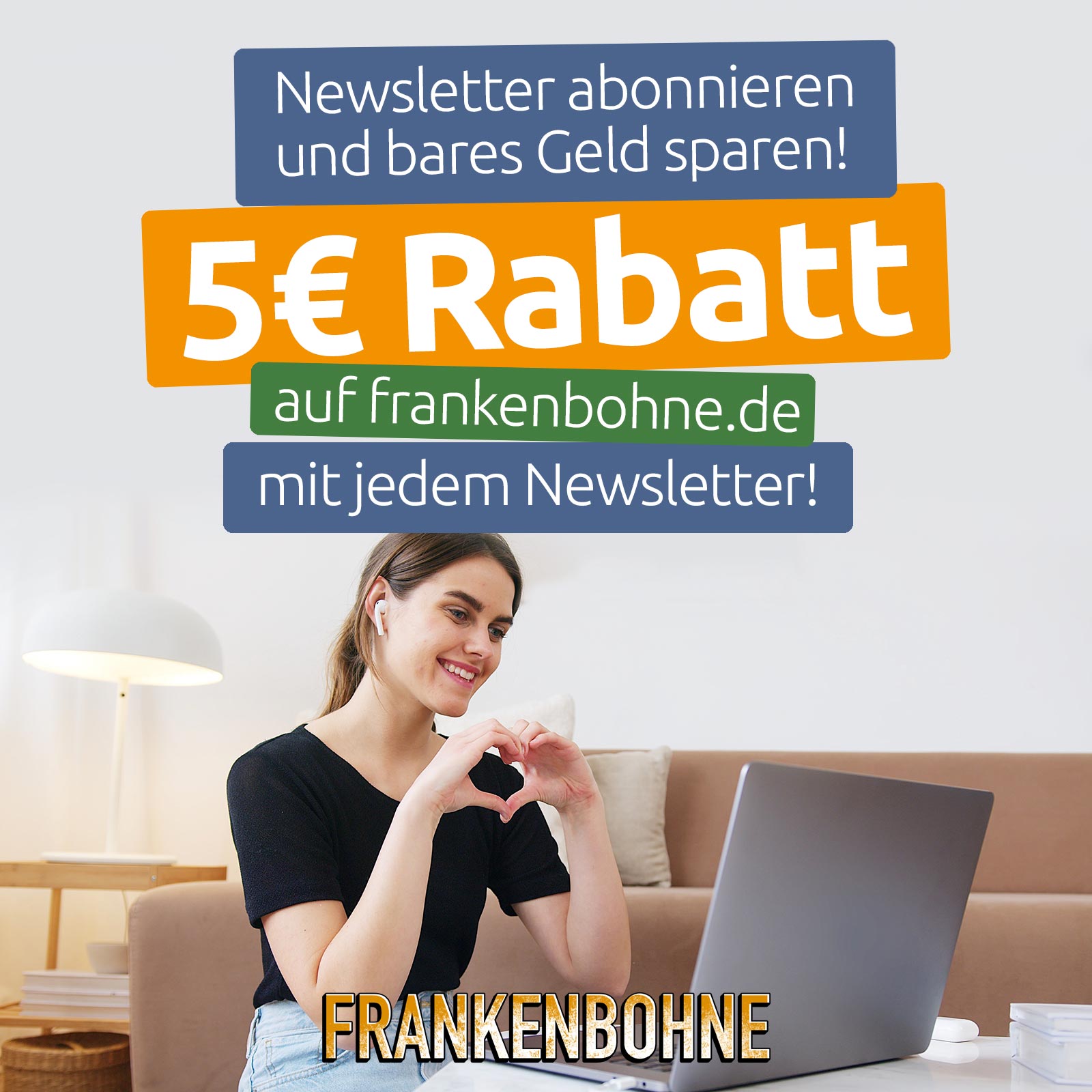 5 Euro Rabatt mit jedem Newsletter